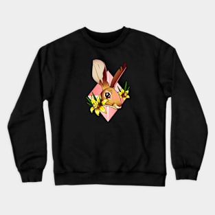 Rabbit and Daffodils Crewneck Sweatshirt